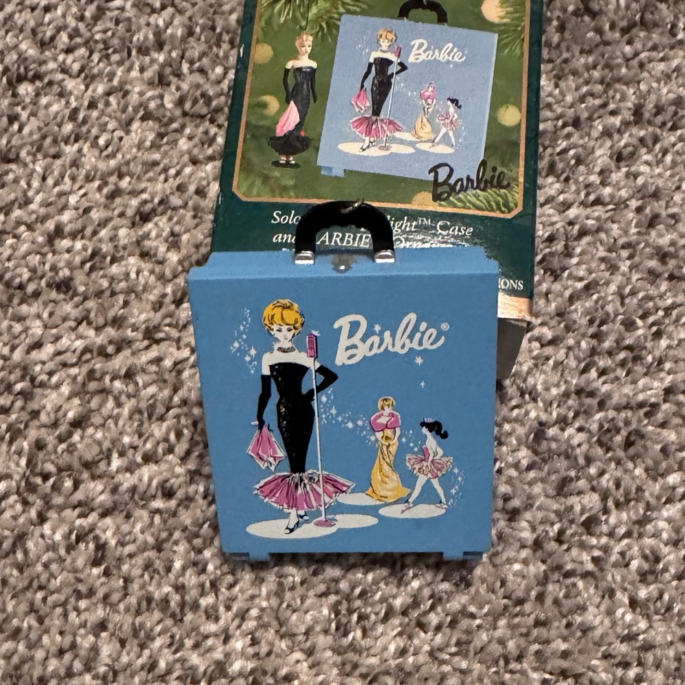 Vintage Hallmark Barbie Case Keepsake Ornament - 2001